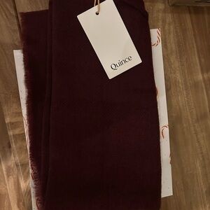 Quince Deep Red Scarf